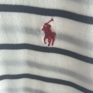 Ralph Lauren Striped Shirt with Red Logo